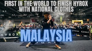 FIRST IN THE WORLD TO FINISH HYROX WITH NATIONAL CLOTHES MALAYSIA [upl. by Laemaj]