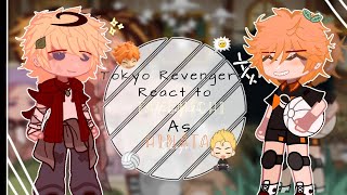 🏐 Tokyo revengers react to Takemichi as Hinata • AU [upl. by Remsen]