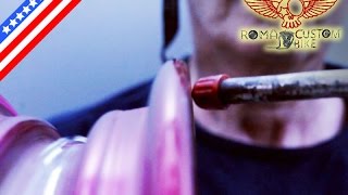 How to lace a motorcycle wheel  DIY spoke lacing tutorial  ep10  Roma Custom Bike [upl. by Leanna]