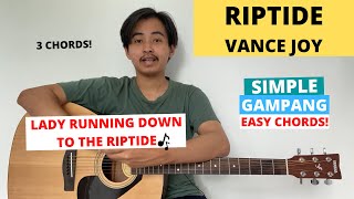 CHORD SIMPLE GAMPANG Riptide  Vance Joy Tutorial Gitar Easy Guitar Chords [upl. by Bea124]