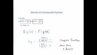 Domain Composite Function  ex 3 [upl. by Salene]