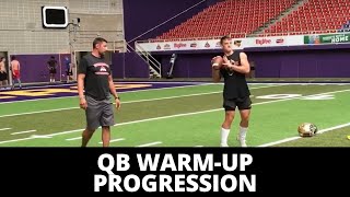 Quarterback Drills  Everyday Warmup Progression that will Improve Throwing Technique [upl. by Robinette]