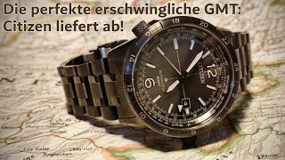 Die perfekte TravelerGMT kostet unter 800€  Citizen Promaster Sky Automatic GMT NB604551H [upl. by Von]