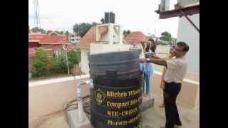 kitchen waste biogasplant sham nie crest Mysore [upl. by Kuehn680]