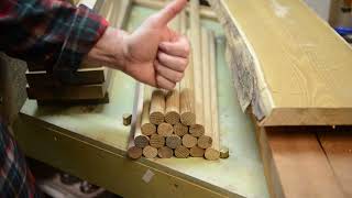 A Timberframed Woodworking Shop  Part 6  Making Pegs [upl. by Adnahcal]