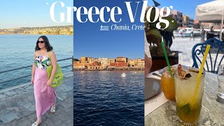 COME TO GREECE WITH ME  a week in Chania Crete  Greece travel vlog  Chloe Ellis [upl. by Raymonds]