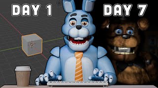 I Have One WEEK To Make A FNAF Game [upl. by Jillian]