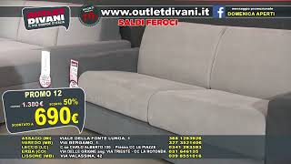 OUTLET DIVANI  Promo 08  Saldi invernali 2024 [upl. by Aicissej]