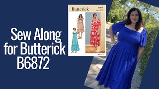 Sew Along for Butterick B6872 [upl. by Notxed]