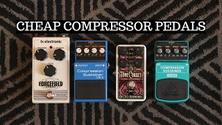 CHEAP COMPRESSOR PEDALS SHOOTOUT [upl. by Stewardson]