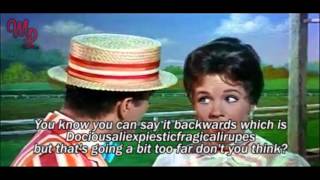 Mary Poppins 1964  quotSupercalifragilisticexpialidociousquot  VideoLyrics [upl. by Eissirhc231]