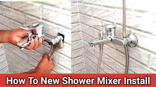 Bath Mixer Installation And Shower Mixer Fixing And Unboxing [upl. by Einrae]