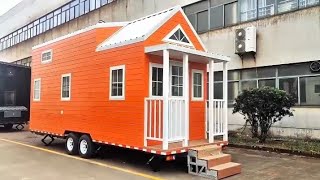 Prefab Small Tiny Home On Wheels Prefabricated Trailer House Nexgen nook [upl. by Thevenot713]