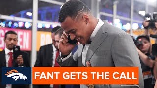 Firstround pick Noah Fant gets the call from the Broncos [upl. by Glaudia199]