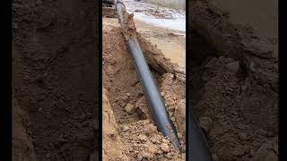 How to laying water pipe underground quickly [upl. by Ettedanreb432]