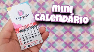 PASSO A PASSO MINI CALENDÁRIO IMA DE GELADEIRA  COM ARQUIVO DAS FOLHINHAS [upl. by Candyce]