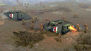 The Landship in Trench Warfare  Tilt Shift [upl. by Cathrin471]