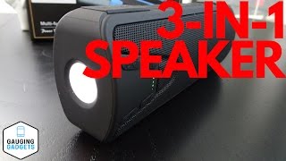 Bluetooth Speaker Review  Waterproof Flashlight and Power Bank [upl. by Artemisia]