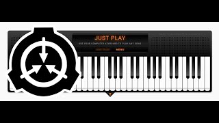 SCP Foundation Main Theme Virtual Piano Sheets [upl. by Inva]