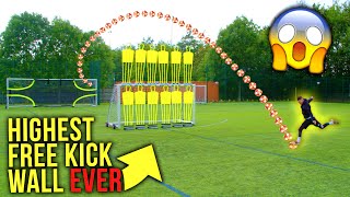 WORLD’S HIGHEST FREE KICK WALL CHALLENGE 😱  F2Freestylers  Billy Wingrove amp Jeremy Lynch [upl. by Ayvid80]