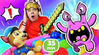 35 MIN des aventures de la PatPatrouille Vidéos avec jouets pour enfants [upl. by Arutak436]