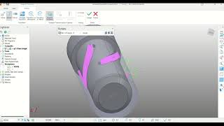 Swarf finishing cncmachine cncmachining 5thaxis 4axis cnc powermill cnc [upl. by Aicertap]