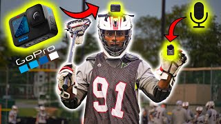 I MICD UP amp WORE A GOPRO IN A COLLEGE LACROSSE GAME [upl. by Nylcaj]