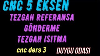 Cnc 5 eksen Referansa Gönderme Tezgah Isıtma Cnc Dersleri 3 [upl. by Verne]