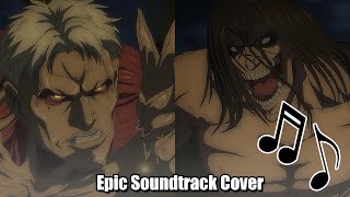 Attack On Titan Season 4 Episode 8 OST  Eren Vs Reiner x Paradis Squad Retreat HQ Cover [upl. by Zetes]