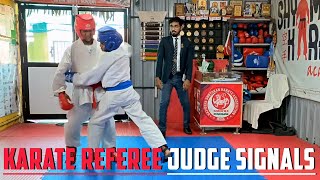 Karate Referee Judge Signals WKF Rulebook Regulations amp Videos [upl. by Ramos285]