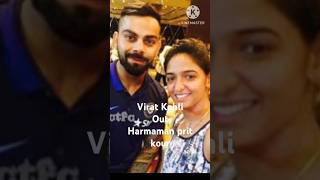 Virat Kohli aur harmaman prit kour shortsviral love indiancricketer cricketplayers selfieking [upl. by Notlad340]