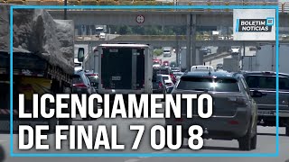 Boletim de Notícias  Licenciamento de veículos em SP para placas final 7 ou 8 [upl. by Gower894]