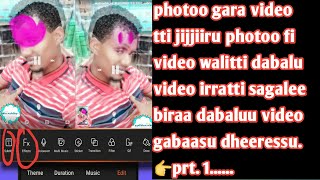 Photoo gara videotti jijjiiru video irratti photo muziqa katabbi stayila gar garaatiin midhaksu [upl. by Airt]