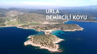 Urla Demircili Koyu ve Plajı  Drone ile Manzaralar  4K  İzmir  Türkiye [upl. by Maddalena]