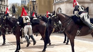 Spectacular Display of Great Horsemanship  King’s Guards Dismount from their Horses [upl. by Winther]