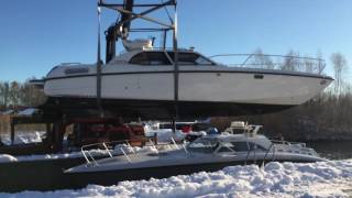 Masmar 33 2x265hp VW  MerCruiser sterdrives Vs Faster 35 2x300hp Yanmar  Hamilton waterjet [upl. by Eulaliah]