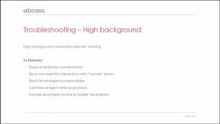 Immunohistochemistry IHC troubleshooting [upl. by Eninahpets194]