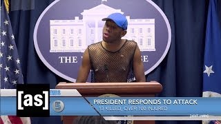 President Mesh Shirt  Loiter Squad  Adult Swim [upl. by Eikcaj]