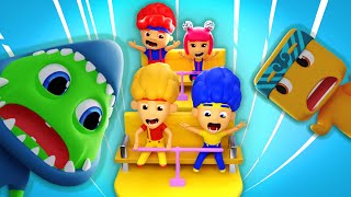 Smart Choko amp Tiki at the Amusement Park  D Billions Kids Songs [upl. by Iinde]