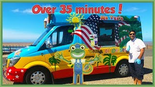 Gecko meets an Ice Cream Truck and more Trucks for Children  Geckos Real Vehicles [upl. by Adnirim527]