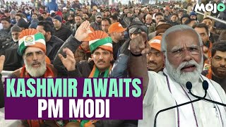 Modi In Kashmir People In Large Numbers At Bakshi Stadium Srinagar To Attend PM Modis Rally [upl. by Edahs]