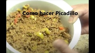 Como hacer carne MolidaPicadillo 0 Guisada para rellenos de papaalcapurriaspastelillos [upl. by Esydnac]