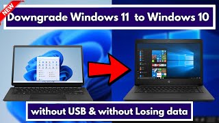 How to Downgrade Windows 11 to Windows 10 without losing data  fully explained [upl. by Jody995]