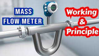 Flow measurement using Mass flow meter  instrumentation Coriolis Flow meter flowmeter [upl. by Otsugua]