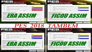 COMO JOGAR  PES 2017 2018 EM PC FRACO  E DEIXAR NOS GRAFICOS ALTOS ATUALIZADO 2018TESTE [upl. by Raffin]