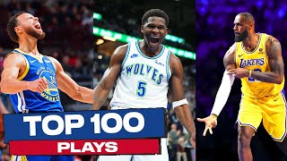 The Top 100 Plays of the 2024 NBA Season 🔥 [upl. by Elum]