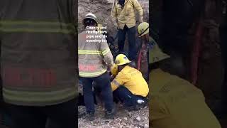 Man rescued from drain pipe in Ventura County California Shorts [upl. by Esiralc]