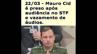 22032024  Mauro Cid é preso após audiência no STF e vazamento de áudios [upl. by Wallinga]