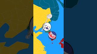 What if South Korea 🇰🇷 and North Korea 🇰🇷 Switch 🔁 Placescountryballs nutshell shortsfeed short [upl. by Hairahs]