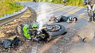 Riders Having a Really Bad Day  Unexpected and Crazy Motorcycle Moments  Ep464 [upl. by Enaenaj765]